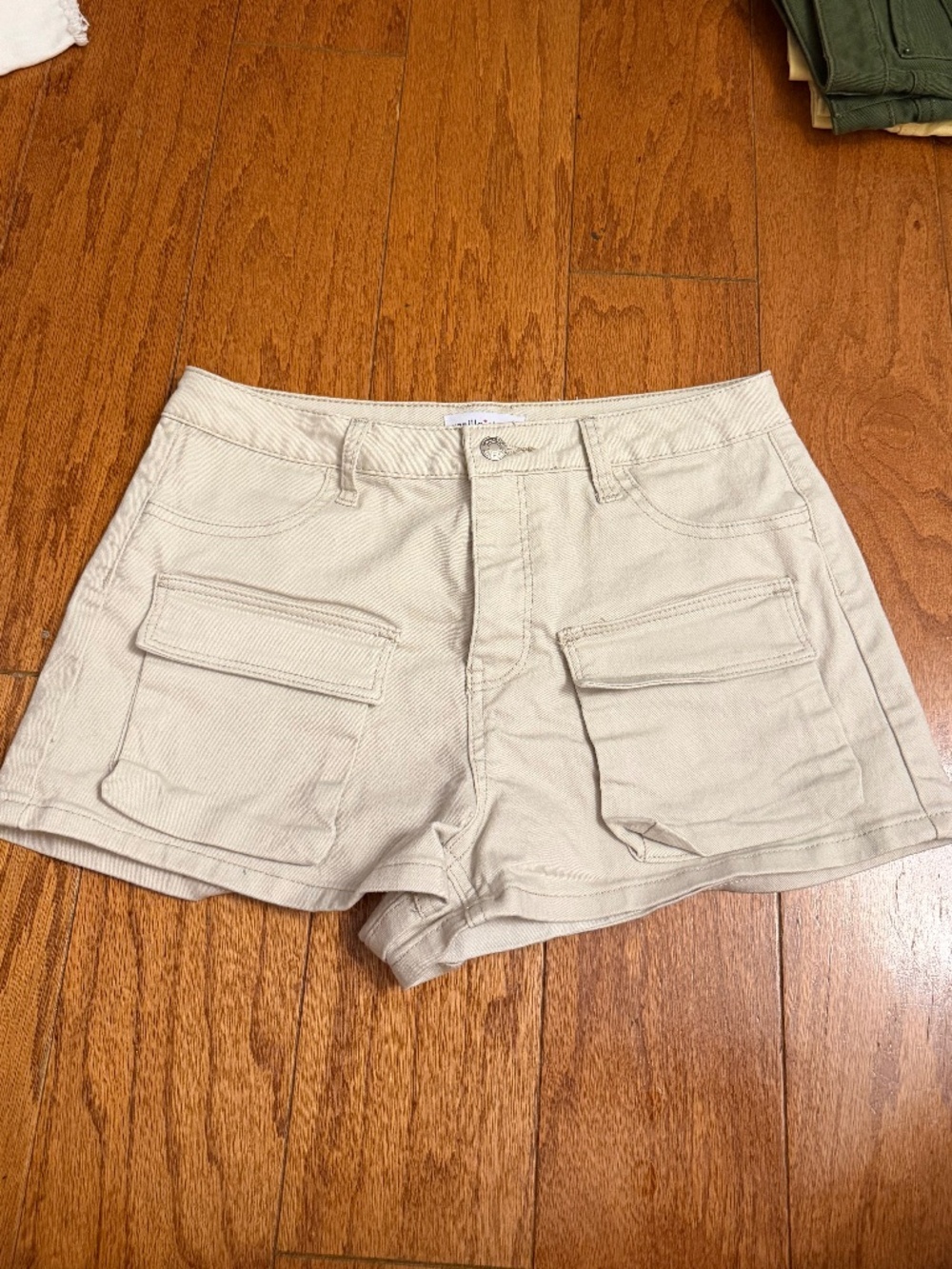 Khaki Cargo Shorts
